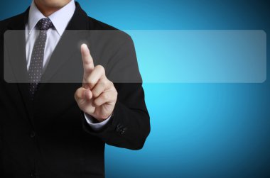 bir dokunmatik ekran arayüzü bastırıyor