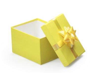 sarı hediye kutusu