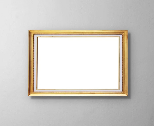Picture frame on grunge wall — Stock Photo, Image