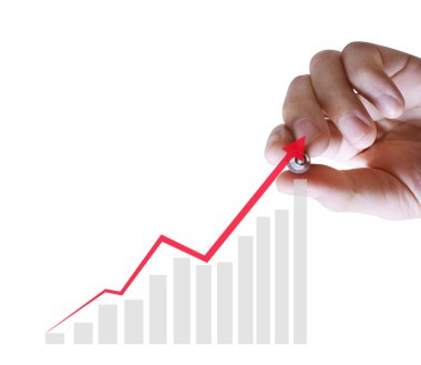 iş adamı el çizim grafik