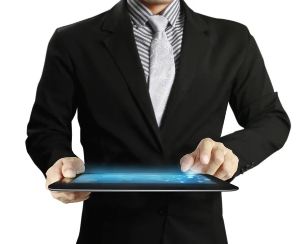 Touch- tablet in hands — Stock Photo, Image