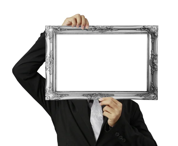 Looking through an empty picture frame — Stock Photo, Image