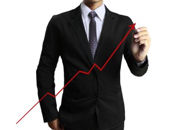 iş adamı el çizim grafik