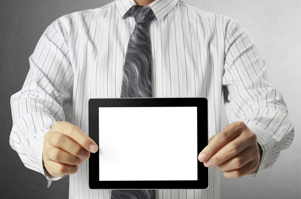 Touch- tablet in hands — Stock Photo, Image