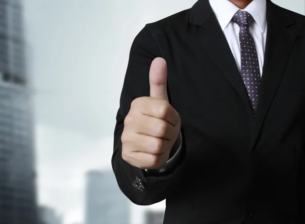 Hand with thumb up — Stock Photo, Image