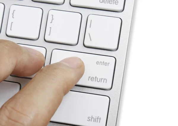 Fingers to keyboard comprare ora — Foto Stock