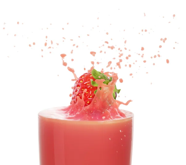 Succo di fragola — Foto Stock