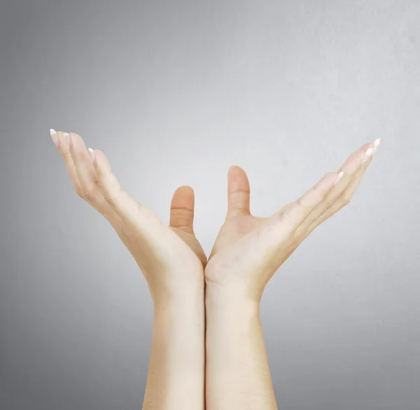 Leere weibliche Hand — Stockfoto