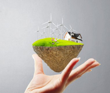 ludzką ręką gospodarstwa dom