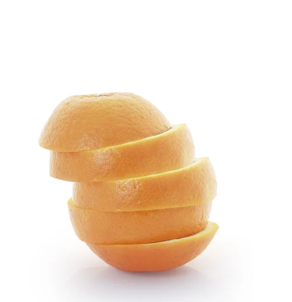 Oranžové plody segmenty nebo cantles — Stock fotografie