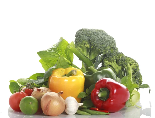 Vegetables on  white background — Stock Photo, Image