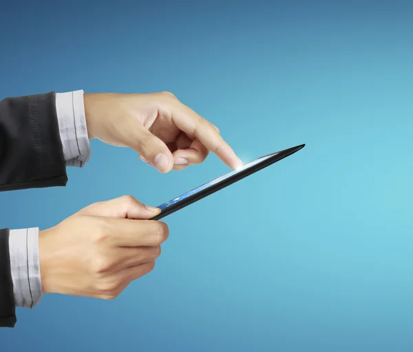 Touch- tablet in hands — Stock Photo, Image