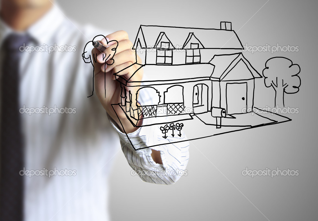 hand drawing house 