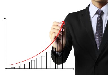 iş adamı el çizim grafik 