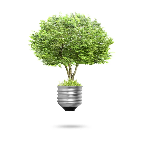 Light bulb Alternative energy concept — Stock Photo, Image