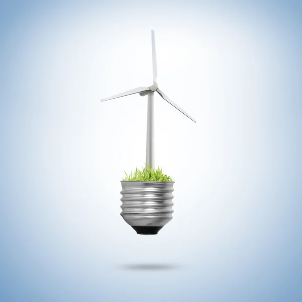 Lampadina Concetto di energia alternativa — Foto Stock