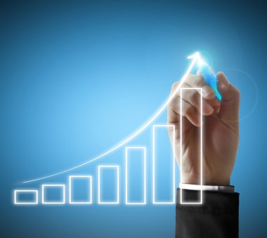 iş adamı el çizim grafik 