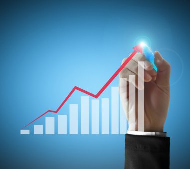 iş adamı el çizim grafik 