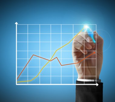 iş adamı el çizim grafik 