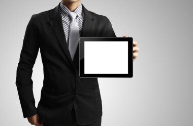 ellerinde dokunmatik tablet 