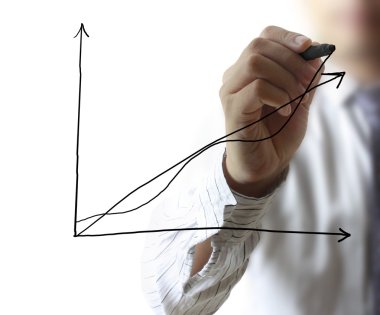 iş adamı el çizim grafik 