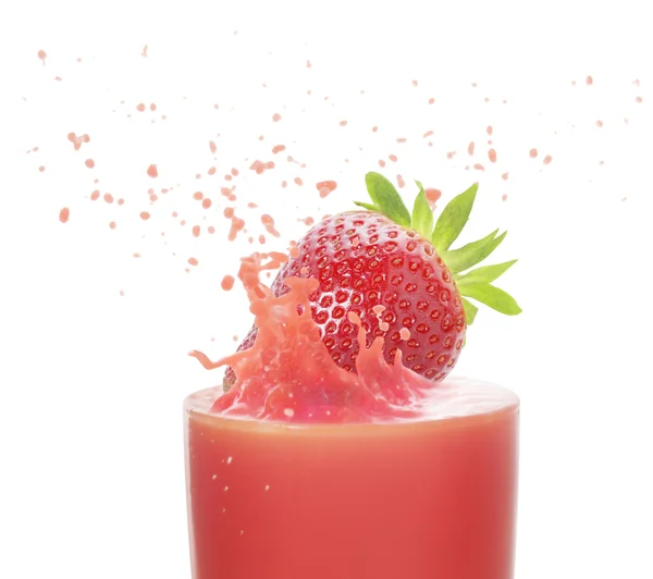 Succo di fragola — Foto Stock