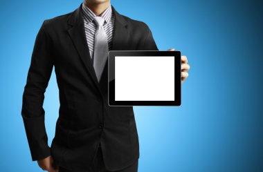 ellerinde dokunmatik tablet 