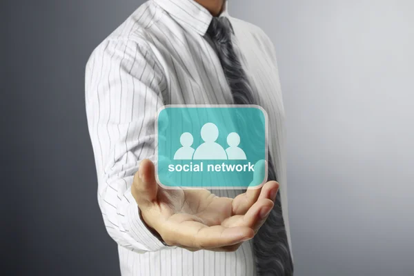 Social network structure — Stock Photo, Image