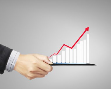 Finansal verilerle çalışmak için tablet bilgisayar kullanma 