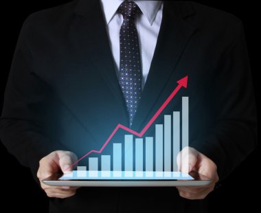 Finansal verilerle çalışmak için tablet bilgisayar kullanma 