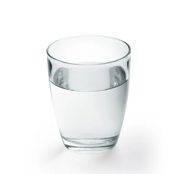 Waterglas geïsoleerd — Stockfoto