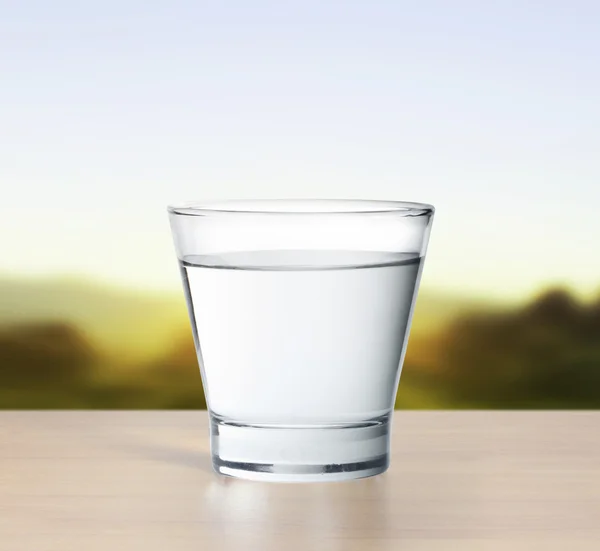 Water glass isolated — Stock Photo, Image