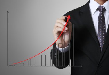 iş adamı hedef grafik yazma 