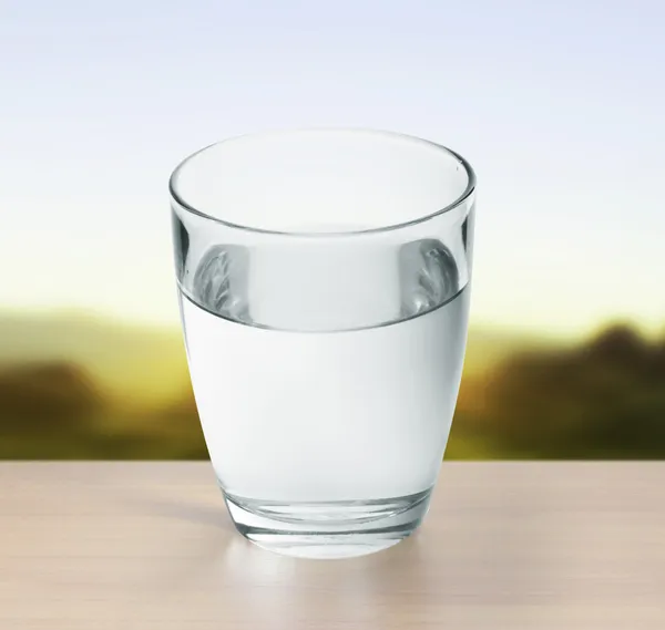 Vetro acqua isolato — Foto Stock