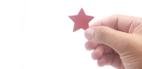 Rise Increasing Stars Human Hand Increase Rating Evaluation Classification Concept — Stock fotografie