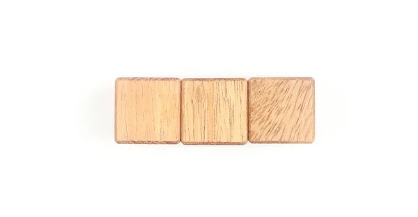 Stack Wooden Blocks Natural Wood Empty Space — Stock Photo, Image