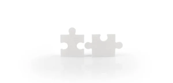 Verbindendes Puzzle Erfolg Und Strategiekonzept Von Unternehmenslösungen — Stockfoto