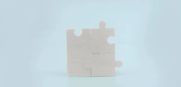 Připojení Puzzle Business Řešení Úspěch Strategie Koncepce — Stock fotografie