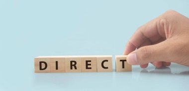 Tahta blok çizelgesi adımları kopyalama alanı ve kelime doğrudan