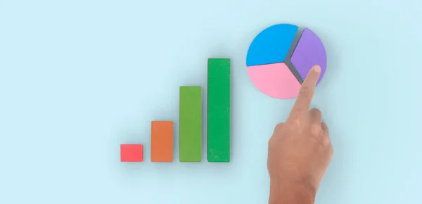 Business Connecting Chart Hand — Fotografia de Stock