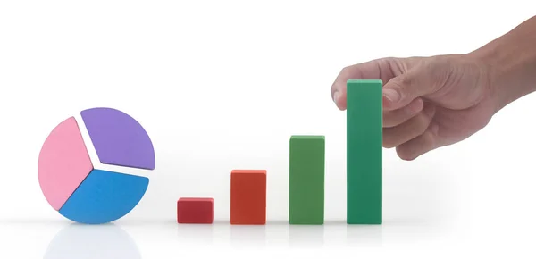 Business Connecting Chart Hand — стоковое фото