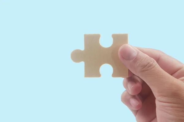 Connecting jigsaw puzzle. Business solutions success and strategy concept