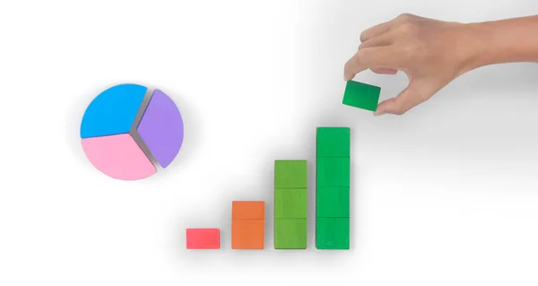 Business Connecting Chart Hand — Fotografia de Stock