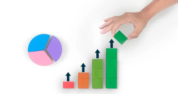 Business Connecting Chart Hand — Stock Photo, Image