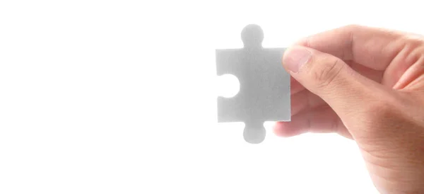 Connecting Jigsaw Puzzle Business Solutions Success Strategy Concept — Stock Photo, Image