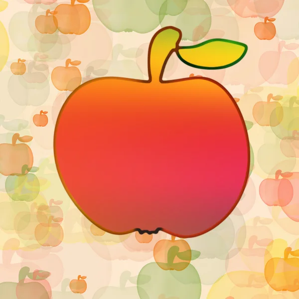 Bright orange apple — Stock Photo, Image