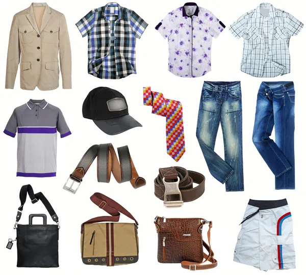 Colección de ropa de moda masculina — Foto de Stock