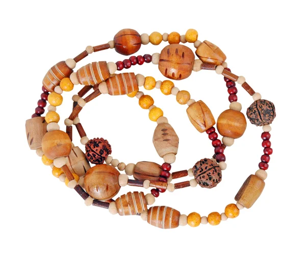 Wooden beads — Stock Photo, Image