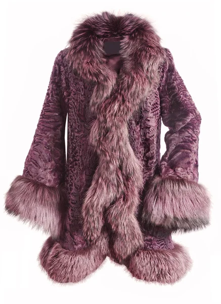 Fashion fur coat — Stock Photo, Image