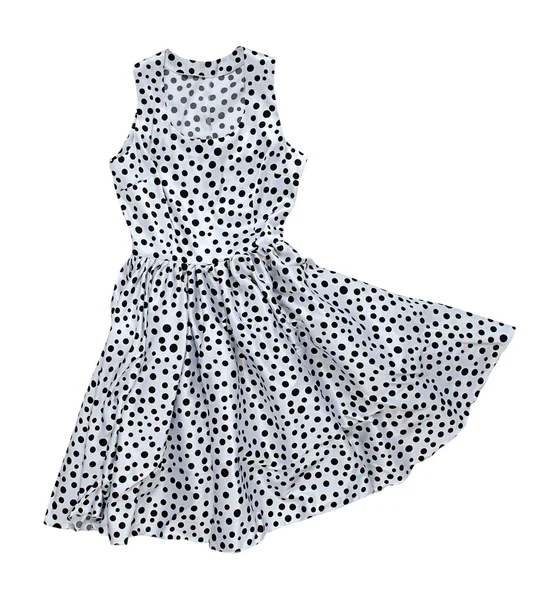 Polka dot ile elbise — Stok fotoğraf